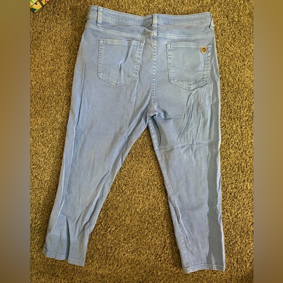 Michael Kors Light Blue Cropped Pants - Picture 6 of 6
